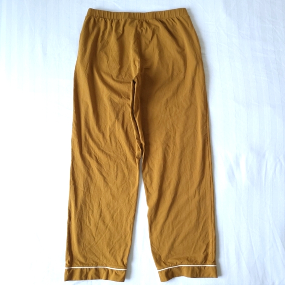 Madewell Knit Bedtime Gold Mustard Pajama Pants - Picture 2 of 10
